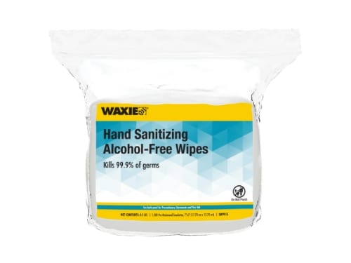 WAXIE Alcohol-Free Hand Sanitizing Wipes